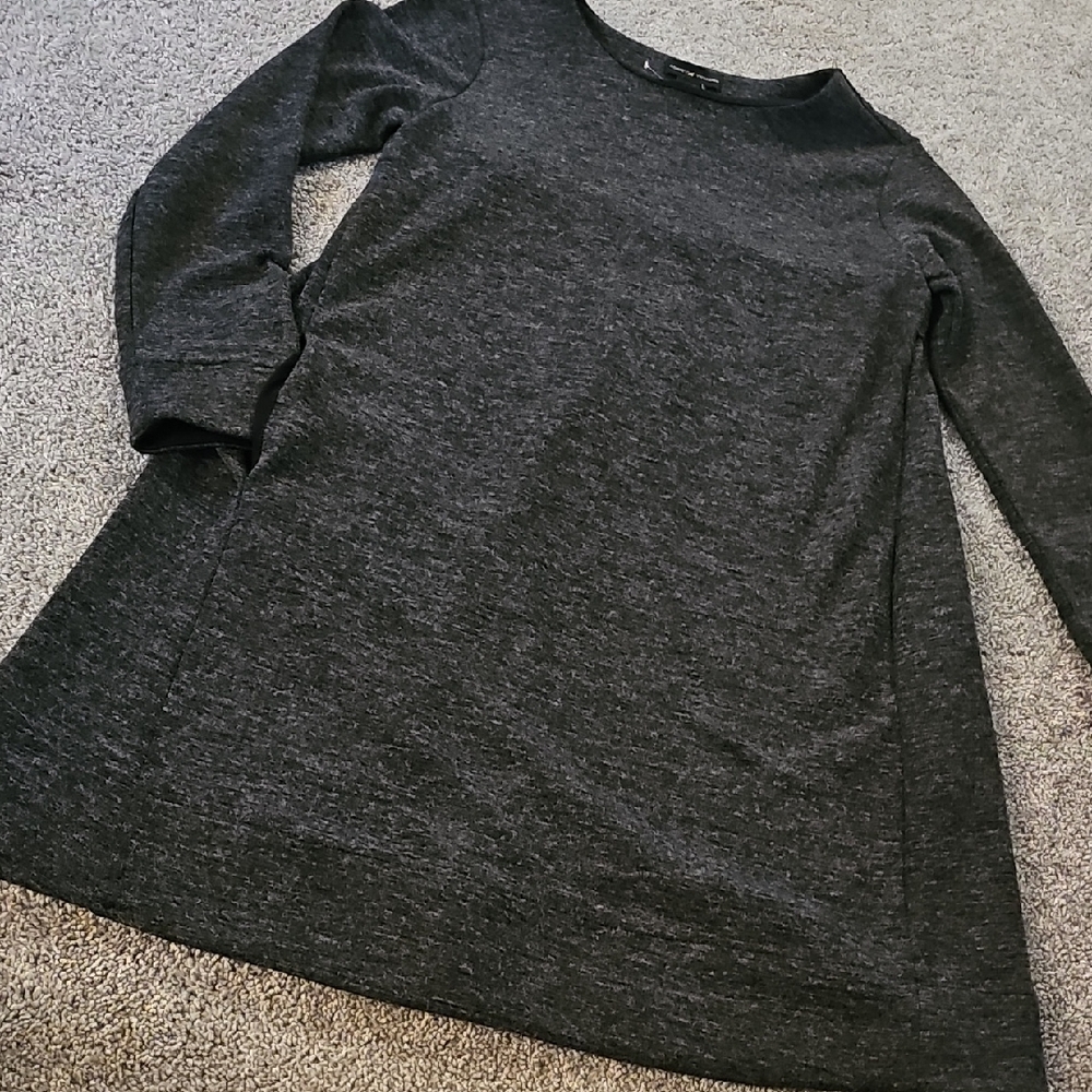 🖤C2🔹️Adrienne Vittadini Dark Gray Knit Dress